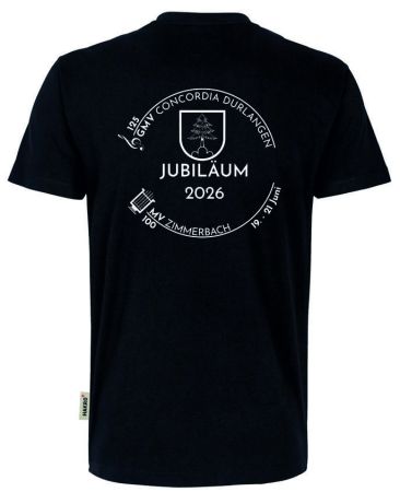 Preview: No. 226 | Hakro V-Shirt Classic schwarz incl. Druck vorne und hinten