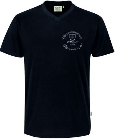 No. 226 | Hakro V-Shirt Classic schwarz incl. Druck vorne und hinten