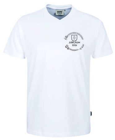 No. 226 | Hakro V-Shirt Classic weiss incl. Druck vorne und hinten