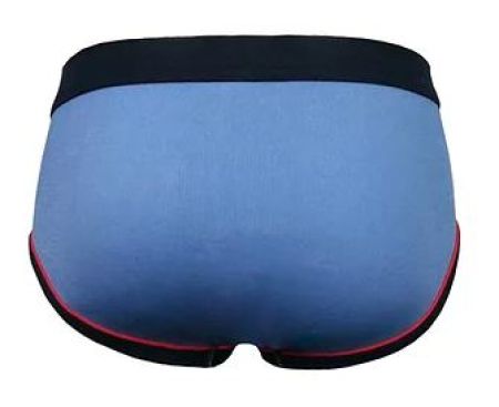 Preview: 33200 | Pfeilring Feinripp Herren Slip jeansblau mit Eingriff