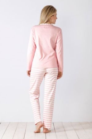 Preview: 46349-308 | Hajo Damen Schlafanzug Premium Cotton Feininterlock