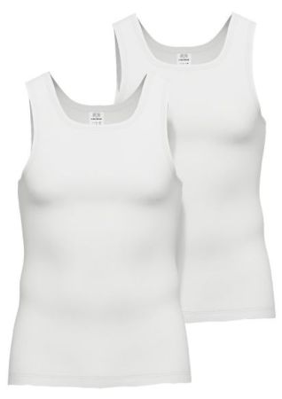 Preview: 26-5008-101 | Ceceba Feinripp Herren Unterhemd weiss 2-er Pack TANK TOP