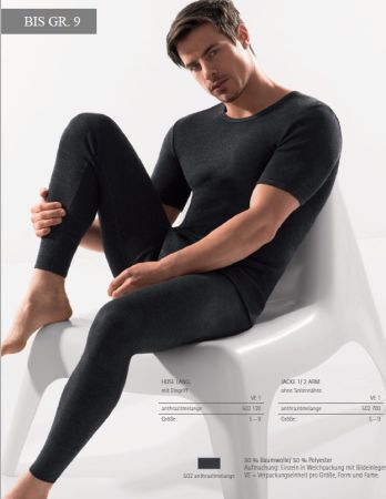 Preview: 582-120 | Esge Herren Unterhose lang mit Eingriff Feinripp blau-geringelt