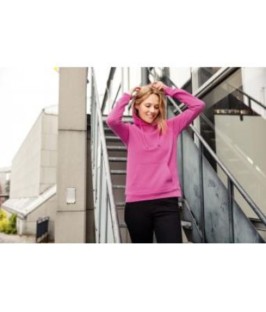 Preview: JN 795 | Ladies' Promo Hoody weiss incl. Druck vorne und hinten