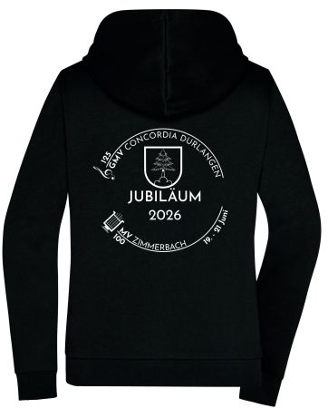 Preview: JN 755 | Ladies' Promo Zip Hoody schwarz incl. Druck vorne und hinten