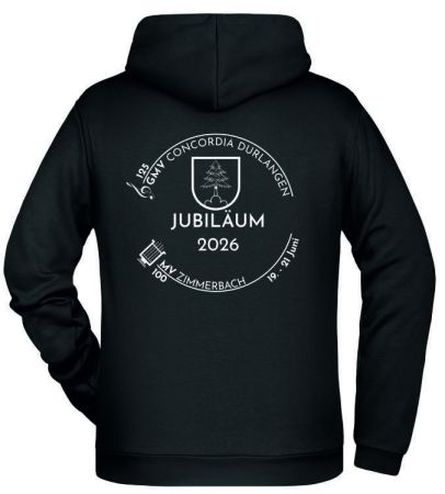 Preview: JN 796 | Mens' Promo Hoody schwarz incl. Druck vorne und hinten