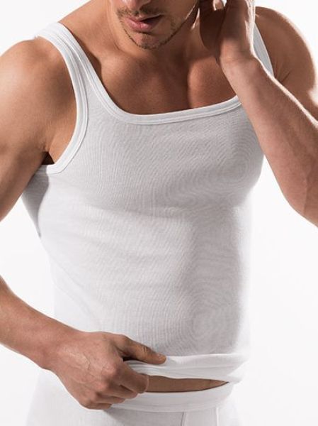 250-610 | Esge Doppelripp Herren Sportjacke weiss