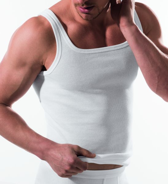 600-610 | Esge Feinripp Herren Unterhemd weiss