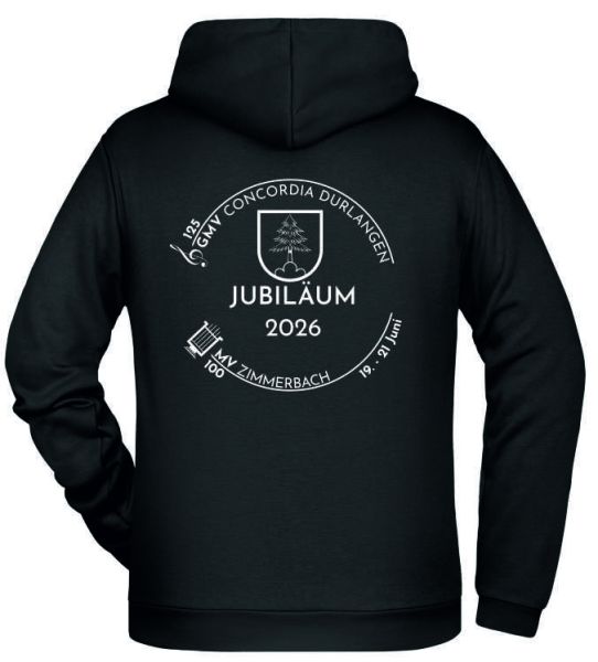 JN 796 | Mens' Promo Hoody schwarz incl. Druck vorne und hinten
