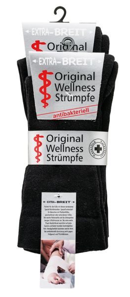 2161 | "Extra-Breit" Antibakterielle Wellnesssocken mit Polstersohle