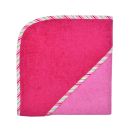 067591 | Baby Kapuzen-Badetuch uni orchidee-beere 80 x 80 cm