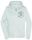 JN 755 | Ladies' Promo Zip Hoody weiss incl. Druck vorne und hinten