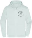 JN 756 | Men's Promo Zip Hoody weiss incl. Druck vorne und hinten